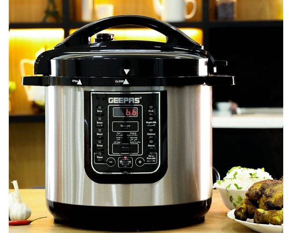 CUISEUR DE RIZ 8L GEEPAS GMC35029 DIGITAL NOIR SILVER