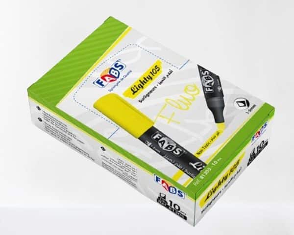 SURLIGNEUR FABS FLUO JAUNE REF 81305