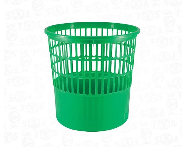 CORBEILLE A PAPIER EN PLASTIQUE FABS 11L ASSORTIES REF 47011