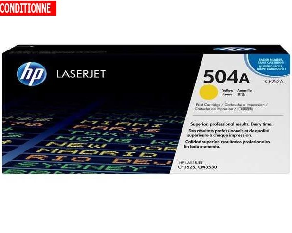 TONER HP CE 252 JAUNE PR LASER 3525/3530 RECOND