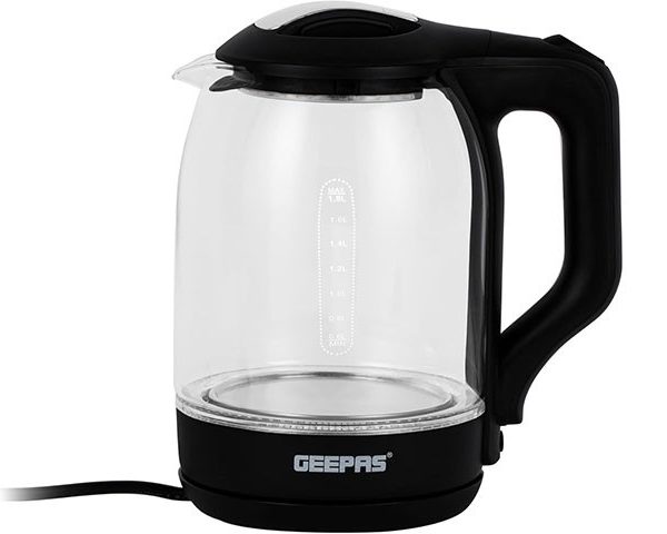 BOUILLOIRE ELECTRIQUE 1.8L GEEPAS EN VERRE GK9901