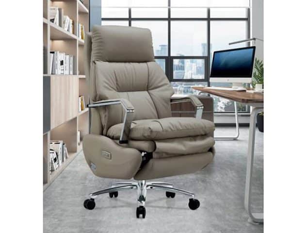 FAUTEUIL PRESIDENT ELECTRIC MASSAGE CUIR H-A021 NOIR-2530