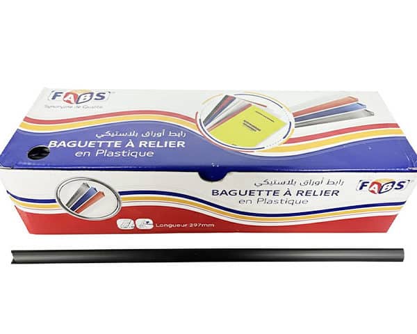 BAGUETTE A RELIURE 8MM BOITE DE 100 55108