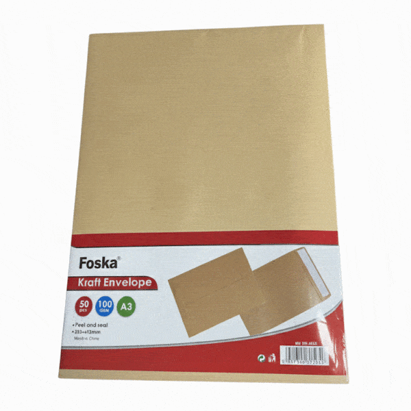 POCHETTE KRAFT A3 100 EN1225 100 G