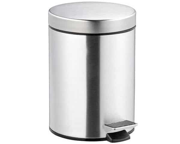 POUBELLE EN INOX A PEDALE 5 Litres FOSKA BS839 21*29 cm