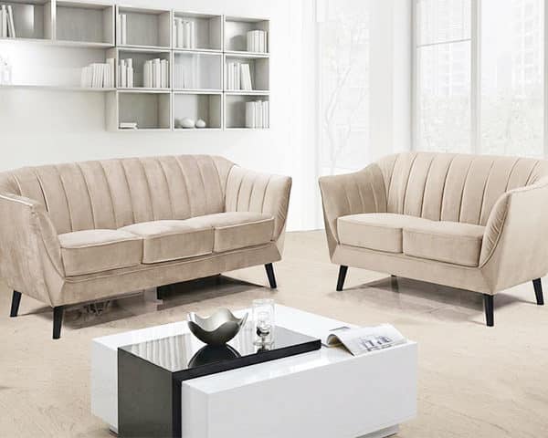 SALON TISSU 6 PLACES V-002 BEFAST 23 BEIGE