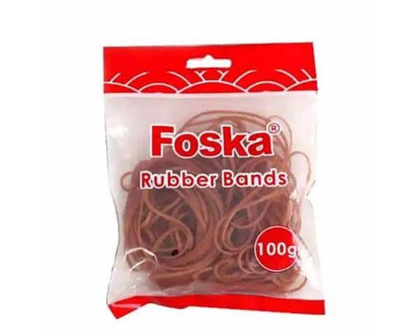 BRACELET ELASTIQUE LARGE 100MM MARRON BTE DE 100 GRS RB100-100C