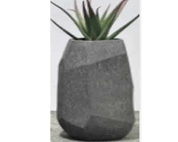 VASE DE DECORATION FLEURS REF 21-1101B GRIS 45X45X90