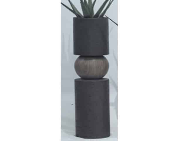VASE DE DECORATION FLEURS REF 21-1179A MARRON 30X30X123