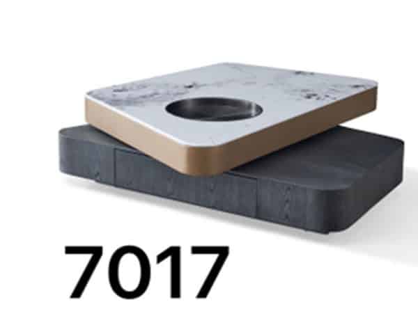 TABLE BASSE REF 7017 NOIR/ BEIGE /BLANC 120X68