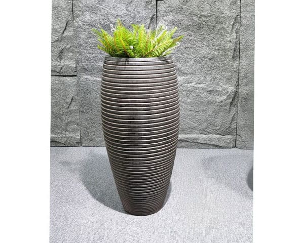 VASE DE DECORATION REF XK-8099A GRIS/MARRON 45X45X114