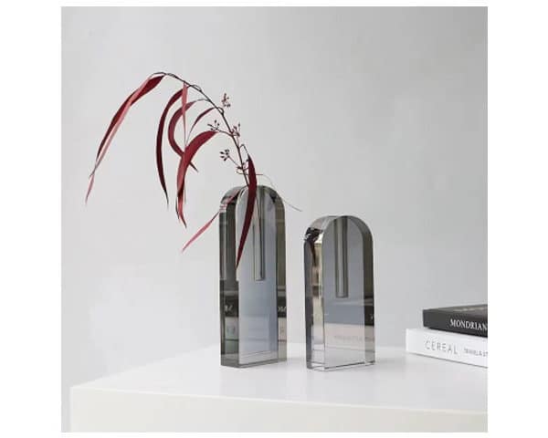 VASE DE DECORATION SET DE 2 PCS REF 1610908 GM COULEUR NOIR Z