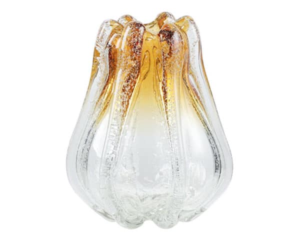 VASE DE DECORATION REF 26 COULEUR DOREE/ARGENTE