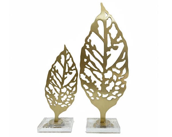 VASE DE DECORATION SET DE 2 PCS REF 503A 503B DORE Z