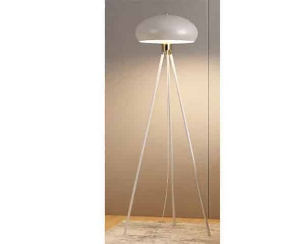LAMPE ABAJOUR DE DECORATION BLAN/DORE REF 5193W 53X45X22