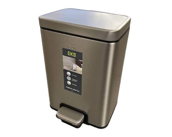 POUBELLE EN INOX A PEDALE 6 Litres 9361R 64,5*45,5*32