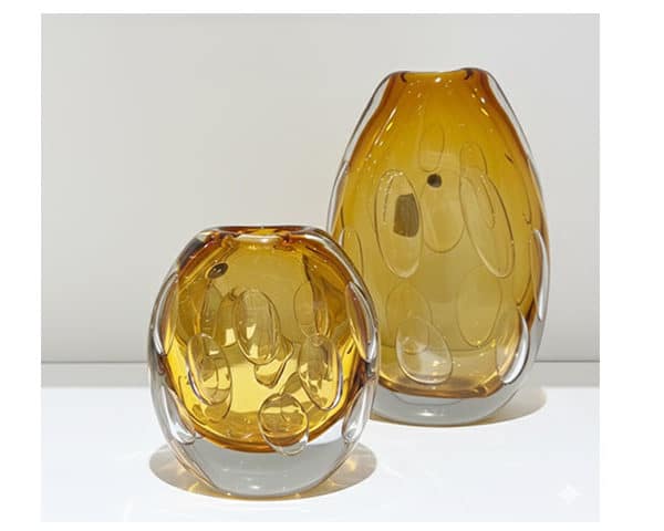 VASE DE DECORATION SET DE 2 PCS REF 31 COULEUR DORE Z